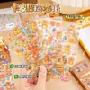 Pegatinas de capibara de alto valor Pegatinas impermeables de PET decoración de corazón de chica linda para taza pegatinas para cuenta manual de estudiante