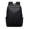 Mochila minimalista transfronteriza para hombre, nueva y elegante bolsa para portátil de gran capacidad, mochila de viaje tejida de moda