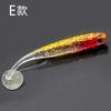 Isca Soft Peixe Arco-Íris Cauda T 3D para Pesca 9cm5g/7cm2g com Folha de Alumínio Embutida Isca Artificial Alto Brilho Refletivo