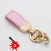 Llavero de Coche de Piel de Cordero Estilo Francés, Correa de Llave de Cuero Colorida con Patrón de Cabra de Gama Alta, Lindo Regalo para Mujer, Mayoreo