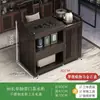 Mesa de Chá Pequena Móvel para Casa Mesa de Chá Madeira Maciça Carrinho de Chá Chaleira de Água Armário de Chá Integrado com Rodas Mesa Lateral de Chá Bandeja de Chá Kung Fu