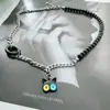 Colar de Gatinho Preto Divertido Design de Alto Padrão Corrente para Clavícula Doce Cool Versátil Escuro Moderno Estilo Influenciador da Internet Gargantilha para Mulheres