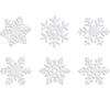 Decoração de Festa de Inverno Transfronteiriça Porta-copos de Natal de Tecido Não Tecido Floco de Neve Porta-copos Decoração de Mesa de Jantar Arranjo de Atmosfera