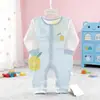 Traje de escalada de verano para bebé, fino, de un solo lado, de algodón, sin huesos, para recién nacido