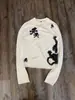 Camiseta de Manga Larga con Cuello Redondo Retro Estilo Gótico Harajuku 2025 Otoño e Invierno Nuevo Exportación Transfronteriza Nicho Suéter Y2K
