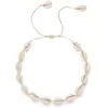 Colar de Trevo de Quatro Folhas com Zircônia Novo Estilo Europeu e Americano para Mulheres, Colar de Flor de Pérola e Concha Atacado, Pulseira de Borboleta com Contas Douradas Atacado