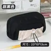 Estuche para lápices de color crema, gran capacidad, caja de papelería de alto valor para estudiantes de secundaria, caja de lápices sencilla, bolsa de almacenamiento de papelería estilo ins