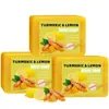 Sabonete de Banho Turmeric ROZINO Transfronteiriço Hidratante Controle de Oleosidade Limpeza Profunda Hidratante Sabonete de Ácido Kojico Limão