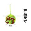 Atravessando Fronteiras Novo Produto Laço de Natal Bola de Pelo Pingente Verde Fluorescente Bola de Pelúcia Festa de Halloween Decoração DIY