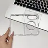 Adequado para Capa de Celular iPhone Duo, Capa Transparente Magnética, Apple Dobrável, Acrílico Resistente a UV, Resistente ao Amarelamento