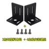 Suporte de Canto para Receptor de Microfone Sem Fio Universal Orelhas em L para Microfone Acessórios de Fixação Padrão 1U para Case de Voo