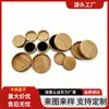 Cajas de Embalaje al por Mayor con Tapa y Base de Bambú y Madera, Cajas de Regalo y para Monedas Conmemorativas de Madera Maciza, Cajas Redondas, Cajas Pequeñas, Cajas de Almacenamiento de Joyería de Madera