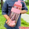 Vaso de Agua Deportivo Capacidad Hervidor para Hombre 3000ml Vaso Espacial de Plástico Portátil Verano Sitio de Construcción Vaso de Té Grande