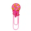 Clip de Papel Grande de Dulces Transfronterizos Suministros de Oficina Clip de Papel Creativo Lindo Aguja en Forma de U Marcador de Libros de Dibujos Animados de PVC