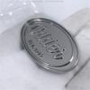 Liga metálica fundição sob pressão carro brilhante galvanizado com móveis decorativos placa de nome oval LOGO sinal em relevo com parafusos