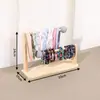 Estante de Madera Maciza para Joyería, Estante de Almacenamiento para Ligas de Pelo y Flores para el Cabello, Estante de Exhibición para Diademas y Accesorios para el Cabello, Estante de Exhibición para Pendientes, Soporte para Labiales y Llaveros