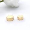 Simples novo DIY joias contas perfuradas de diamante banhado a cobre 14K ouro joias acessórios com contas fabricantes fornecimento direto