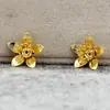 Acessórios DIY adorno de cabeça para noiva grampo de cabelo de cobre coroa de fênix passo 14mm flor de cinco pétalas peça de flor tridimensional material A305