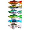 Isca Luya 15g simulação multi-seção peixe isca artificial arremesso longo camada de natação completa pesca em mar isca dura terno de equipamento de pesca para comércio exterior atacado