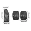 Adecuado para Suzuki Alto Antelope Acelerador Embrague Freno Antideslizante Almohadilla para el Pie Cubierta de Goma Pedal Cuero 49451-60B00