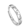 Anillos Luminosos de Pareja Gato y Perro Lindos para Hombres y Mujeres Diseño de Nicho Ins Anillo de Banda Lisa de Dibujos Animados Anillos Abiertos para Dedos Venta al por Mayor