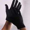 Spot de fábrica directo guantes de trabajo negros para texto de joyería y juegos guantes de texto para juegos etiqueta soporte para comercio exterior impresión de LOGOTIPO