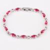 Pulseira de Folha Cristal Zircônia AAA Incrustada Pulseira Joias da Moda Casual Qualidade Transfronteiriça Europeia e Americana Mais Fácil de Combinar Pulseira