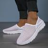 2025 Nova Primavera e Outono Leve Respirável Moderno Casual Confortável Amantes Slip-on Malha Meia Pantufa para Mulheres