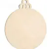 Decoración de Árbol de Navidad Transfronteriza Artesanías de Virutas de Madera Colgantes Navideños DIY Fiesta en Casa Etiquetas Navideñas de Madera