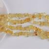Grava de piedra de cristal amarilla natural semiacabada con forma de cuentas sueltas, collar, pulsera, accesorios de joyería, fabricantes al por mayor