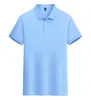 6806 Camiseta Tiski Gola Polo Cor Sólida Verão Versátil Manga Curta Unissex Casual Confortável Clássica para Homens e Mulheres
