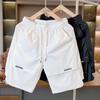 Pantalones de Playa Simples de Verano de Alta Gama de Secado Rápido para Hombre, Marca de Moda, Shorts Negros para Hombre Gordo y Guapo, Pantalones Casuales de Lujo Ligero para Uso Exterior