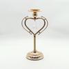 Candelabro Europeo de Copa de Vino Hierro Galvanizado Dorado Candelabro Simple Romántico Mesa de Comedor Cena a la Luz de las Velas Decoración de Boda