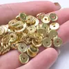 Cuentas Espaciadoras Redondas con Forma de Moneda Chapadas en Oro de 18 Quilates que Conservan el Color 3 mm 4 mm Cuentas Espaciadoras para Pulseras Accesorios para Pulseras DIY Venta al por Mayor