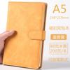 Cuaderno A5 con Inserto para Bolígrafo, Superficie Suave, Libreta Moderna y Sencilla, Set de Cuero PU, Páginas Interiores Engrosadas con Logotipo Imprimible