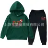 Conjunto de Sudadera de Forro Polar Otoño e Invierno 2025 para Niños y Niñas Conjunto de Dos Piezas de Sudadera Ropa Infantil Sudadera de Manga Larga y Pantalones Deportivos para Niños Pequeños