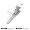 Set de Pinzas para el Cabello de Acero Inoxidable, Pinza de Pico de Pato para Posicionamiento de Particiones de Salón de Peluquería, Herramienta Auxiliar para Peinar DIY
