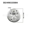07146949380 Adecuado para Coche Volkswagen Audi Junta Guardabarros Delantero Kit de Reparación de Aislamiento Térmico N90335004