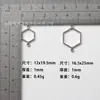 Accesorios DIY de Aleación Más Vendidos Conectores Hexagonales Tipo Panal Grandes y Pequeños Accesorios para Collares Pulseras Joyería Venta al por Mayor