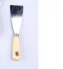 Cuchillo mango de madera gris cuchillo plástico gris cuchillo mango de goma raspador de limpieza de acero inoxidable espátula para masilla cuchillo pala para masilla
