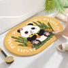 Alfombrilla de suelo para baño de panda lindo entrada de baño alfombrilla de suelo antideslizante puerta de baño alfombrilla absorbente de tierra de diatomeas