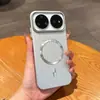 Capa de celular magnética com pintura de metal ondulado, adequada para Huawei Nova 16, Mate 80 Pro Max, com proteção de botão de metal