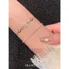 Brazalete Retro Exquisito de Diseño de Nicho Copo de Nieve de Invierno Circonita de Alto Brillo Ajustable Deslizante