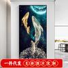 Baleia abstrata luz luxo 5d pintura diamante completo novo corredor corredor colando diamante ponto cruz bordado diamante 2022 sala de estar