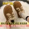 Zapatos de Mujer Cálidos Engrosados Celebridad de Internet Súper Populares Zapatos de Algodón Suela Gruesa Botas de Nieve Estilo Nuevo 2026 Invierno Más Terciopelo Zapatos Birkenstock Mujer