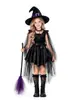 Disfraz Infantil de Halloween Disfraz de Bruja Disfraz para Actuación en Escenario Ropa Infantil Disfraz de Bruja Elfo del Bosque Vestido para Niña