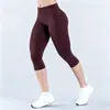 DFYNE Venda Quente Popular Calça Sete Pontos Cintura Três Seções Levanta Bumbum Pêssego Cintura Baixa Fitness Sem Costura Yoga Calça Sete Pontos Justa