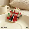 Broches de la serie navideña más vendida transfronteriza, campanas de árbol de Navidad, insignias de dibujos animados, lindos regalos para estudiantes, accesorios para la ropa