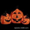 Nova Cabeça de Abóbora Luminosa Halloween Ferro LED Luz Exterior Interior Varanda Janela Decoração Luminosa Arte em Ferro