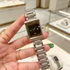 Nueva Moda Más Vendida Estilo Vintage Moda para el Hogar Reloj de Pulsera de Cuarzo para Mujer Reloj con Correa de Acero Venta al por Mayor Reloj de Pulsera con Superficie de Espejo Cuadrado Venta al por Mayor